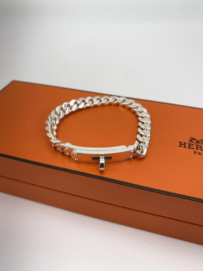 HERMES エルメス ケリーグルメット ブレスレット XS 925 16.5g シルバー 管理番号：9122