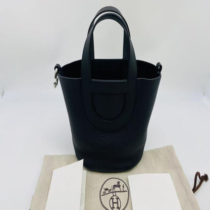 【新品同様】エルメス HERMES インザループ18 ブラック/シルバー トリヨン 未使用品 2024年 W刻印 管理番号：9164