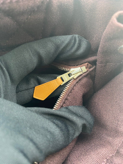 HERMES エルメス フールトゥトートPM トートバッグ キャンバス ボルドー 管理番号：9211