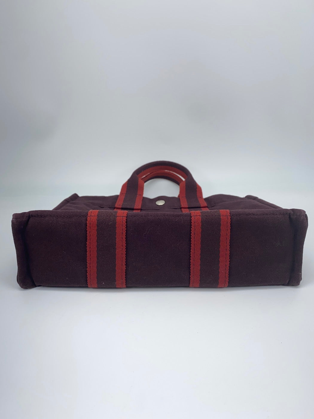 HERMES エルメス フールトゥトートPM トートバッグ キャンバス ボルドー 管理番号：9211