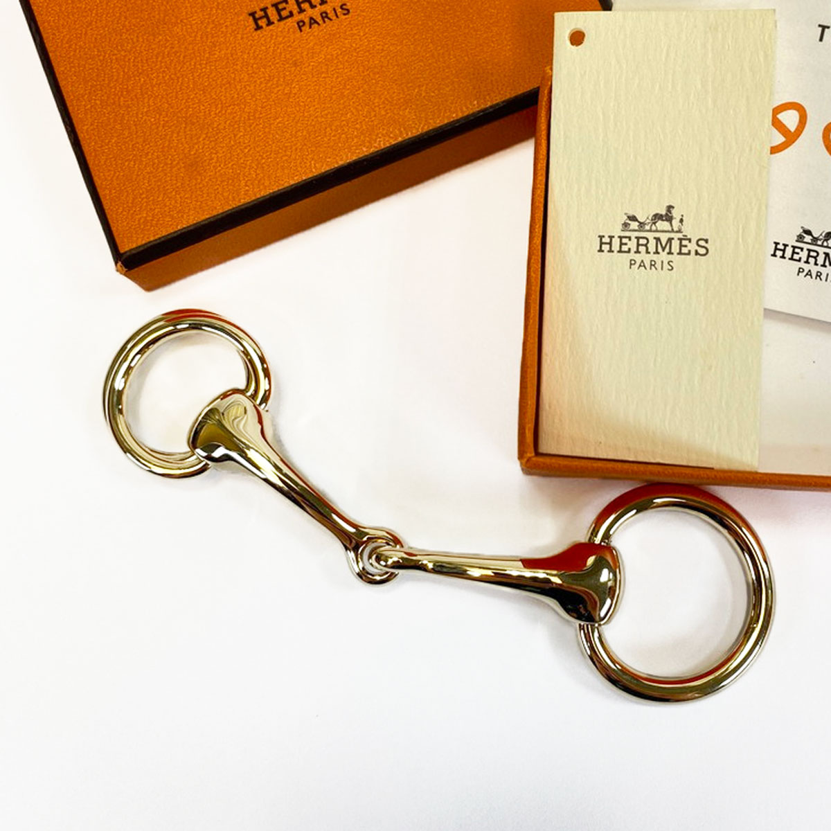 エルメス HERMES モール ドゥ スカーフリング ゴールド 管理番号：9518