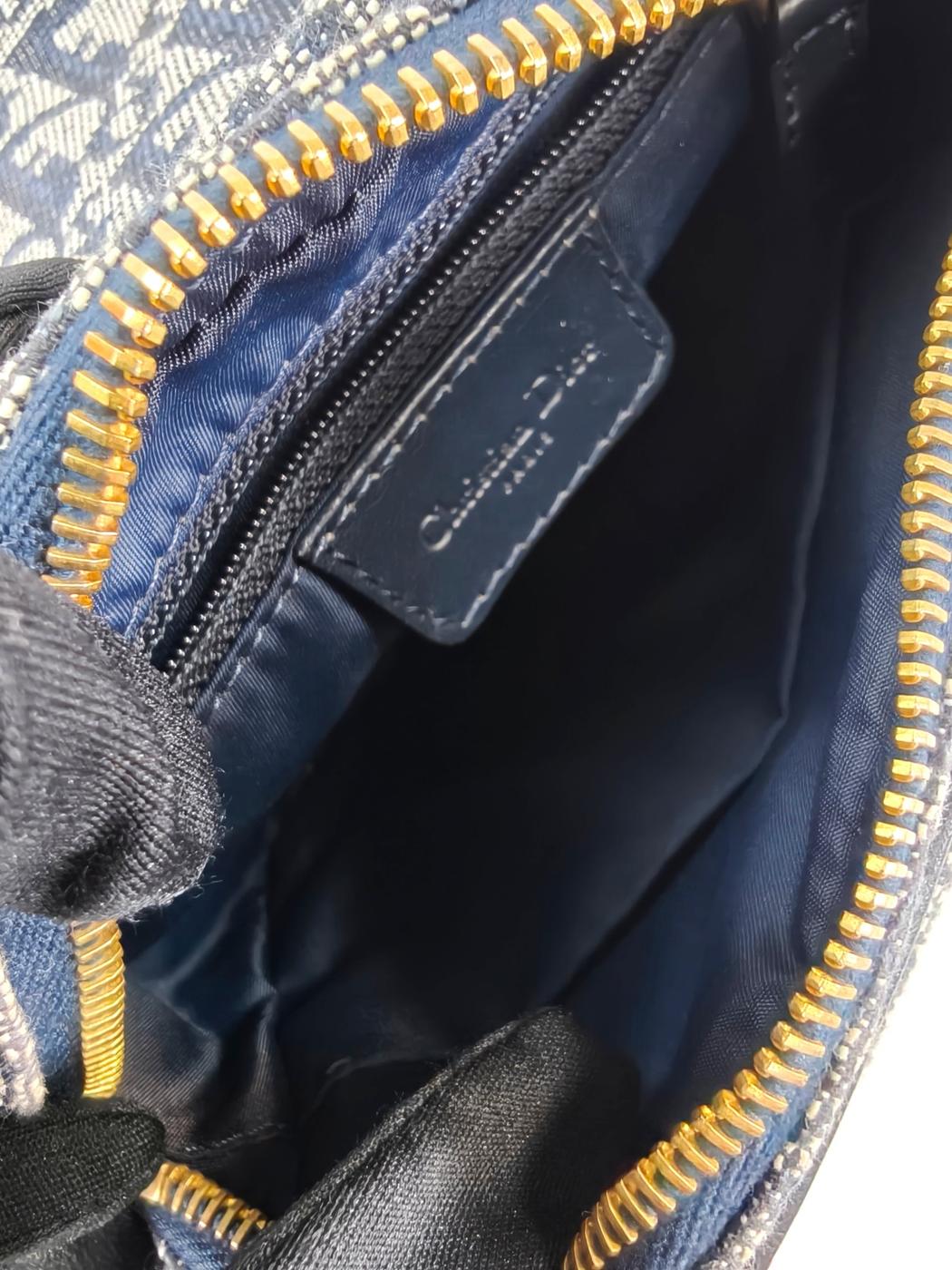 Dior ディオール ショルダーバッグ トロッター 総柄 レザー キャンバス ブラック 管理番号：10116