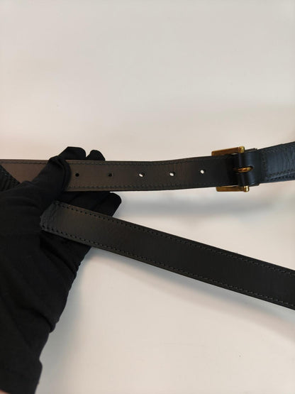 Christian Dior ディオール トロッター ショルダーバッグ ブラック×ベージュ 管理番号：10477