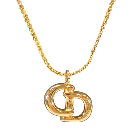 Christian Dior CD Logo Necklace Gold Control Number: 11098