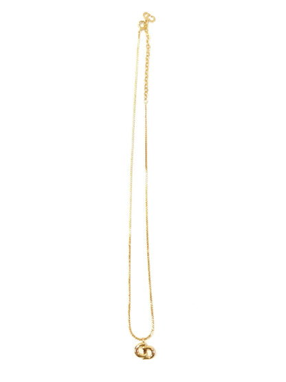 Christian Dior CD Logo Necklace Gold Control Number: 11098