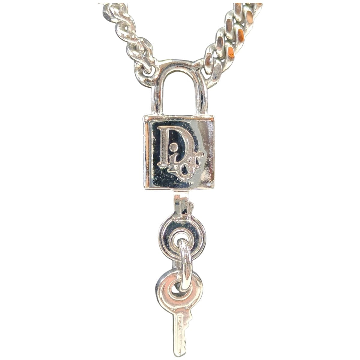 Christian Dior ディオール カデナ 鍵モチーフ ネックレス シルバー 管理番号：11113