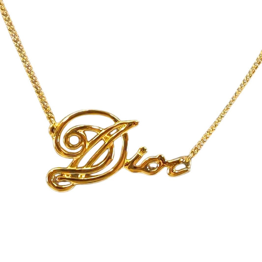 Christian Dior Dior Graffiti Logo Necklace Gold Product number: 11185