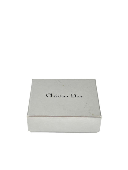 Christian Dior 迪奥 D字标志耳钉 银色 管理编号：11342