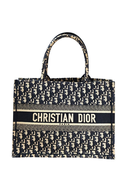 Dior Book Tote Medium Tote Bag Navy - Ref: 11401