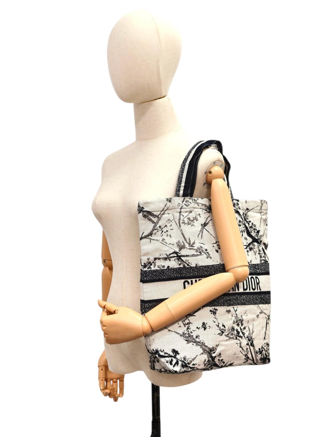 Dior 迪奥 赠品 帆布托特包 黑色×白色 管理编号：11467