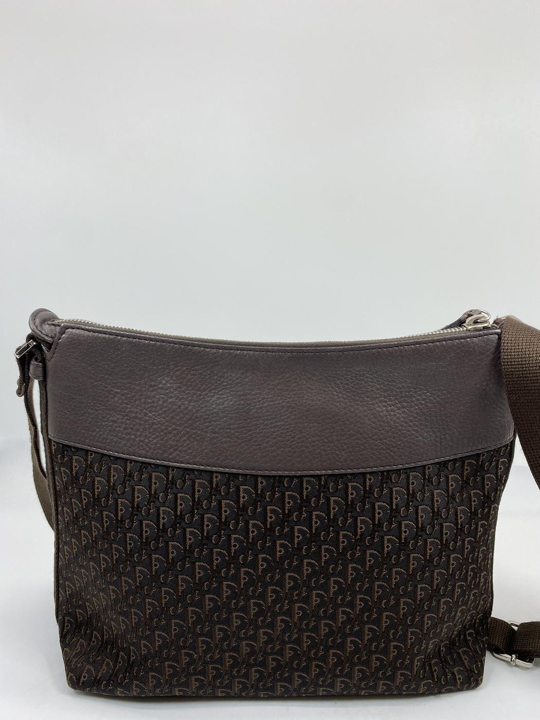 Christian Dior クリスチャン ディオール トロッター ロゴ ショルダーバッグ 斜め掛け ブラウン 管理番号：7200