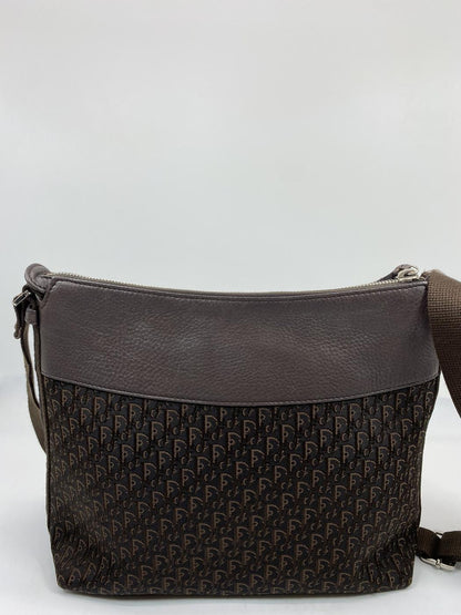 Christian Dior クリスチャン ディオール トロッター ロゴ ショルダーバッグ 斜め掛け ブラウン 管理番号：7200