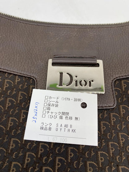 Christian Dior クリスチャン ディオール トロッター ロゴ ショルダーバッグ 斜め掛け ブラウン 管理番号：7200