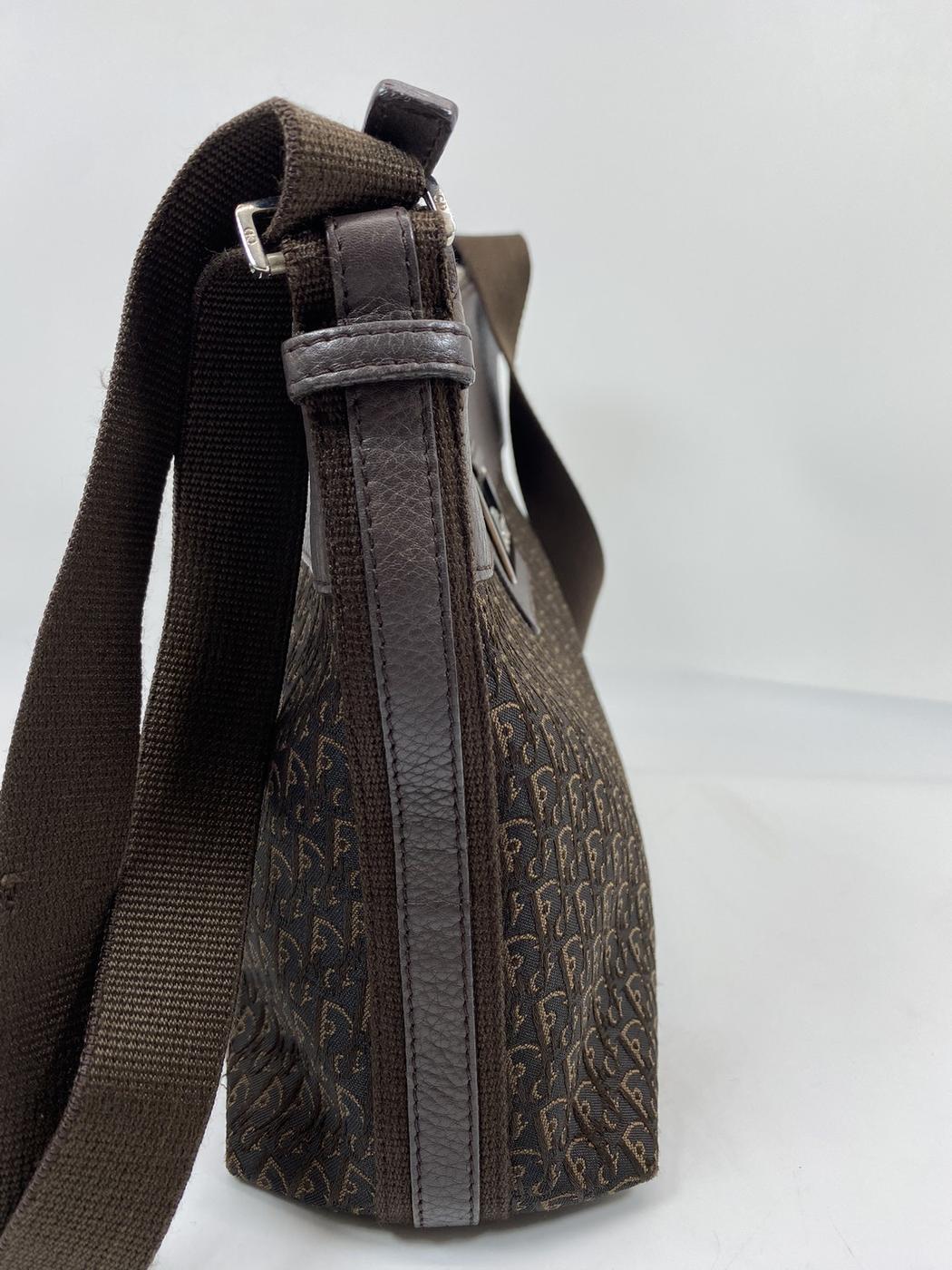 Christian Dior クリスチャン ディオール トロッター ロゴ ショルダーバッグ 斜め掛け ブラウン 管理番号：7200