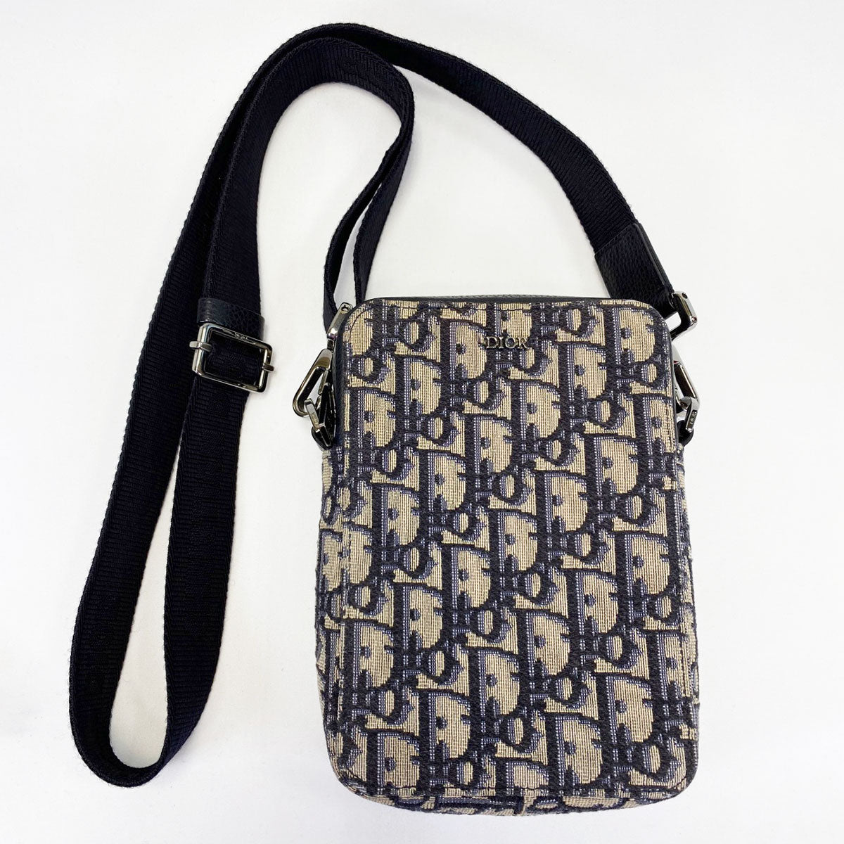 DIOR ディオール メッセンジャーポーチ ショルダーバッグ オブリーク ネイビー 2ESBC265YSE 管理番号：9434