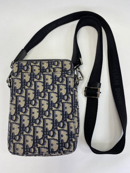 DIOR ディオール メッセンジャーポーチ ショルダーバッグ オブリーク ネイビー 2ESBC265YSE 管理番号：9434