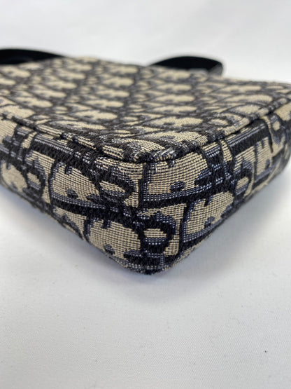 DIOR ディオール メッセンジャーポーチ ショルダーバッグ オブリーク ネイビー 2ESBC265YSE 管理番号：9434