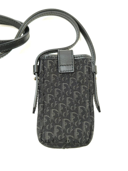 クリスチャンディオール Christian Dior トロッター ショルダーバッグ ショルダーポーチ ミニバッグ 黒 管理番号：9969