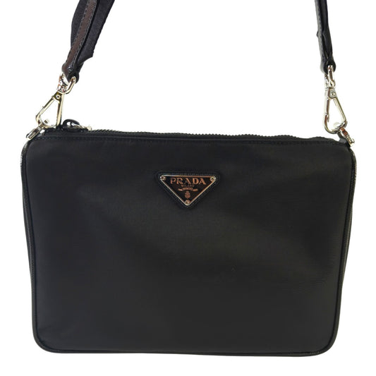 PRADA Nylon Shoulder Bag NERO Black Model number: 10820