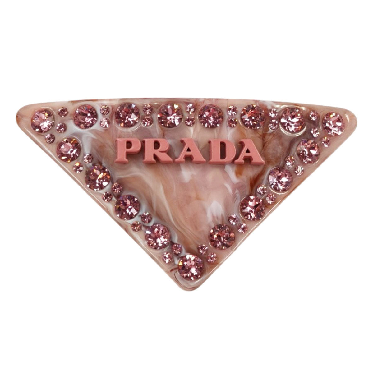 PRADA 普拉达 三角形发夹 发饰 粉色 商品编号：10897