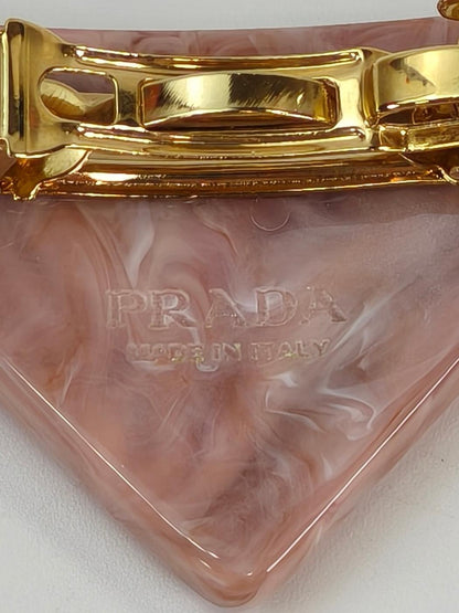 PRADA 普拉达 三角形发夹 发饰 粉色 商品编号：10897