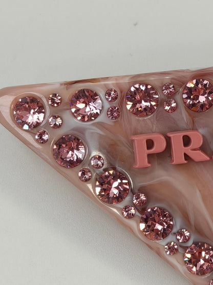 PRADA 普拉达 三角形发夹 发饰 粉色 商品编号：10897