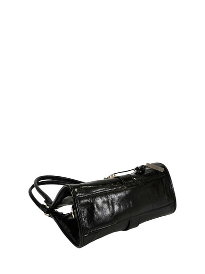 PRADA 普拉达 黑色小号皮革托特包 商品编号：11367