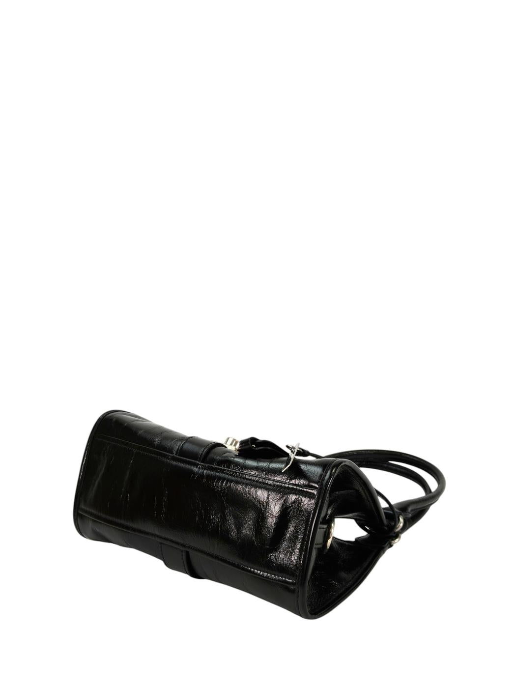 PRADA 普拉达 黑色小号皮革托特包 商品编号：11367