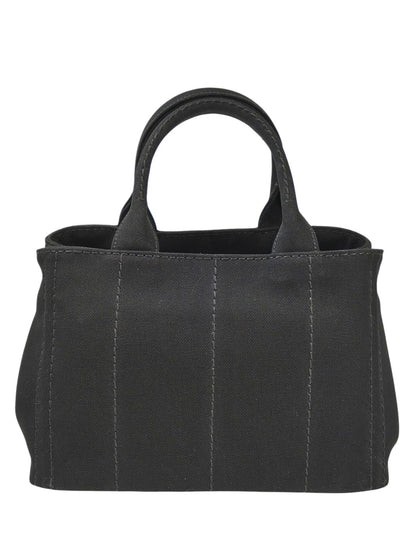 PRADA Canapa 2-Way Tote Bag Black Item Number: 11572