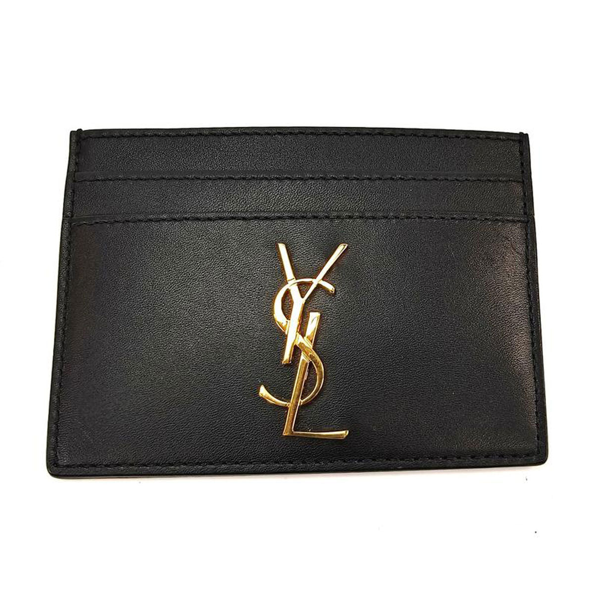Saint Laurent サンローラン カサンドラ カードケース 名刺入れ ブラック 管理番号：10373