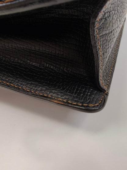 LOEWE ロエベ 2Way ハンドバッグ ショルダーバッグ バルセロナ ロゴ押し ブラック 管理番号：10320