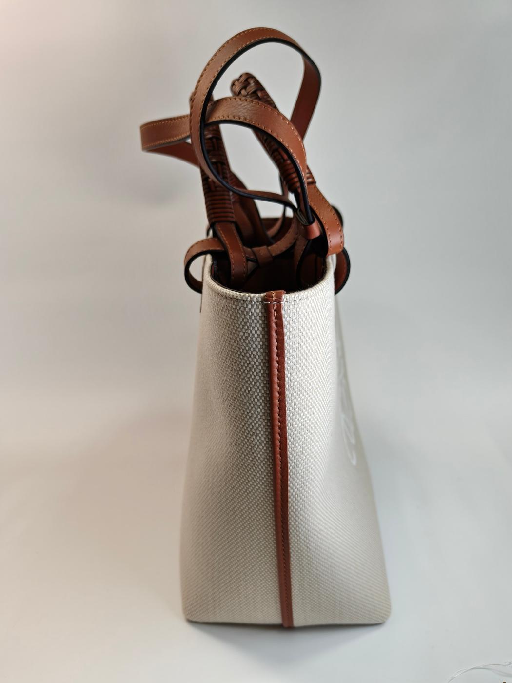 LOEWE ロエベ アナグラム 2Way 肩掛け トートバッグ エクリュ ホワイト 管理番号：10780