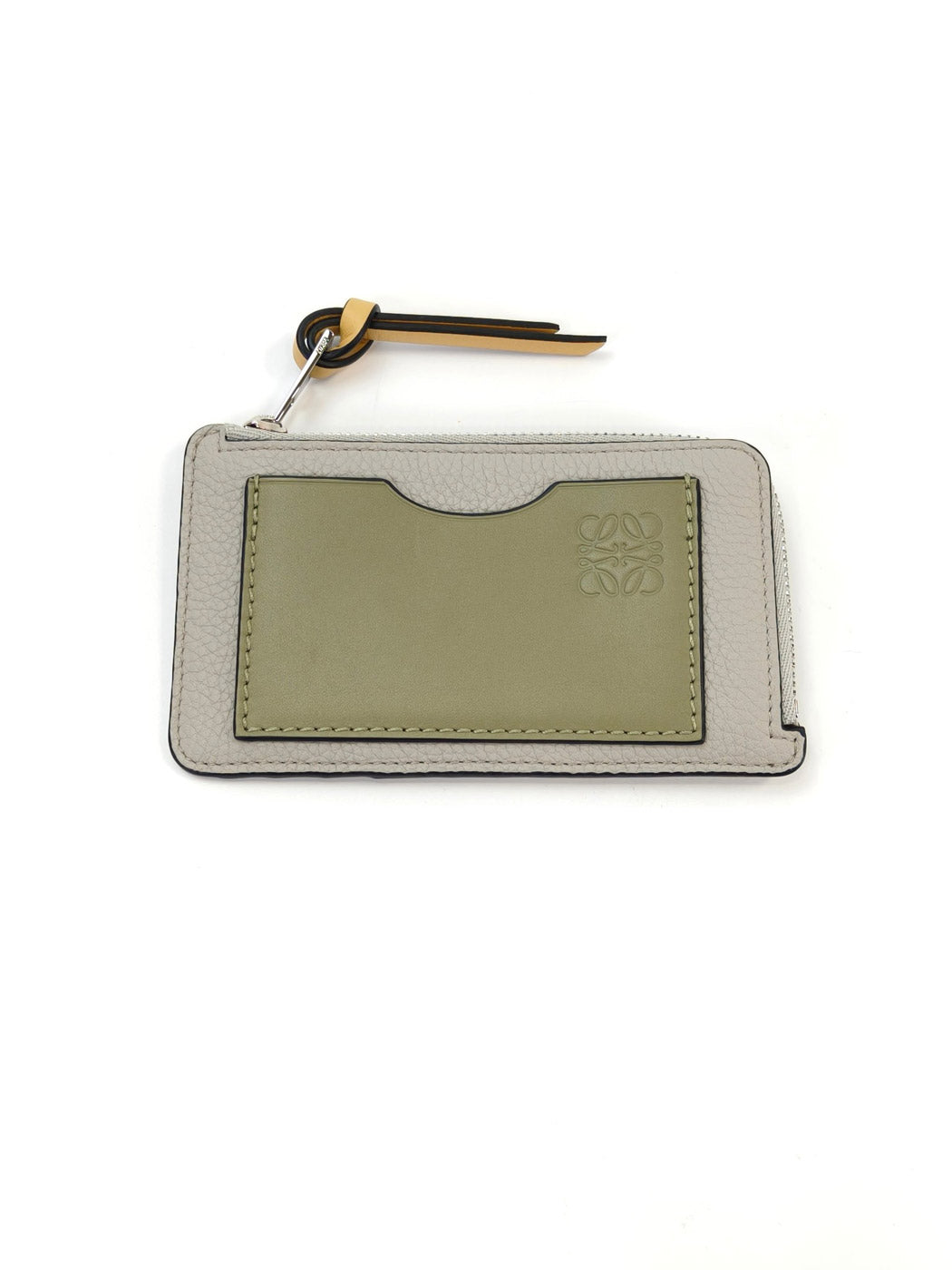 LOEWE ロエベ フラグメントケース カードケース コインケース グレー×カーキ 管理番号：10860
