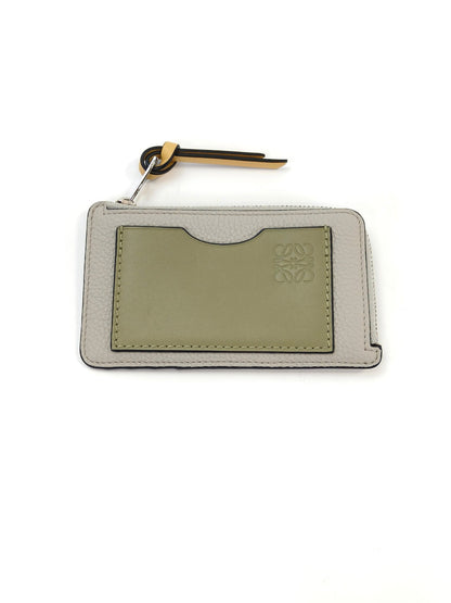 LOEWE ロエベ フラグメントケース カードケース コインケース グレー×カーキ 管理番号：10860