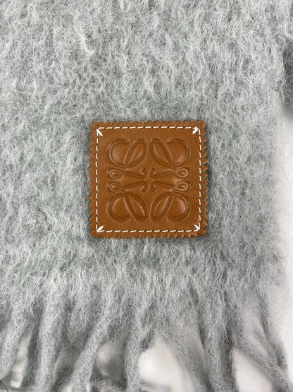 LOEWE 罗意威 Anagram 字母组合 皮革标志围巾 灰色 管理编号：11448