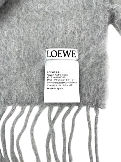 LOEWE 罗意威 Anagram 字母组合 皮革标志围巾 灰色 管理编号：11448