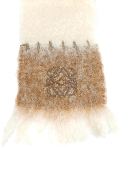 LOEWE Anagram Logo Embroidered Scarf White Reference number: 11614