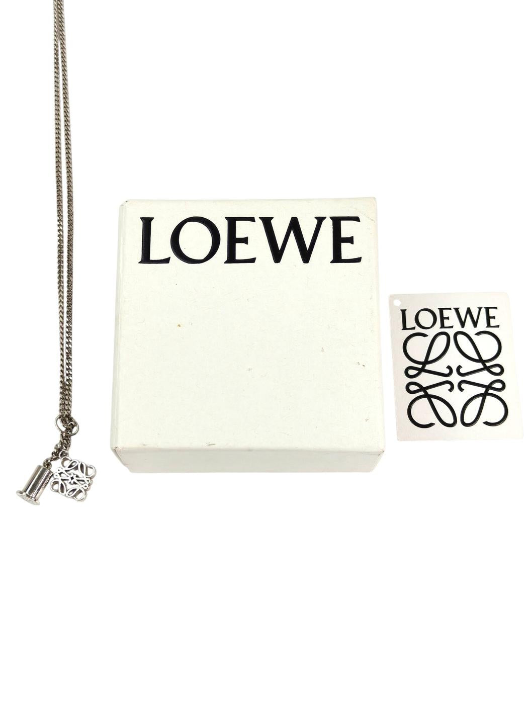 LOEWE Loewe Personalization Anagram Necklace Silver Reference Number: 11647