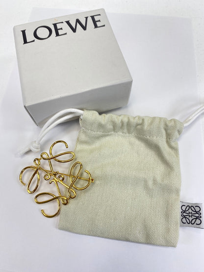 LOEWE ロエベ アナグラム ブローチ コサージュ ゴールド 管理番号：9546