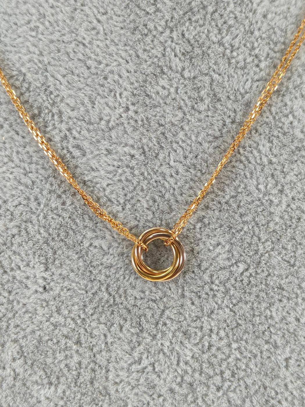 Cartier カルティエ スウィート トリニティ ネックレス ゴールド 管理番号：11005