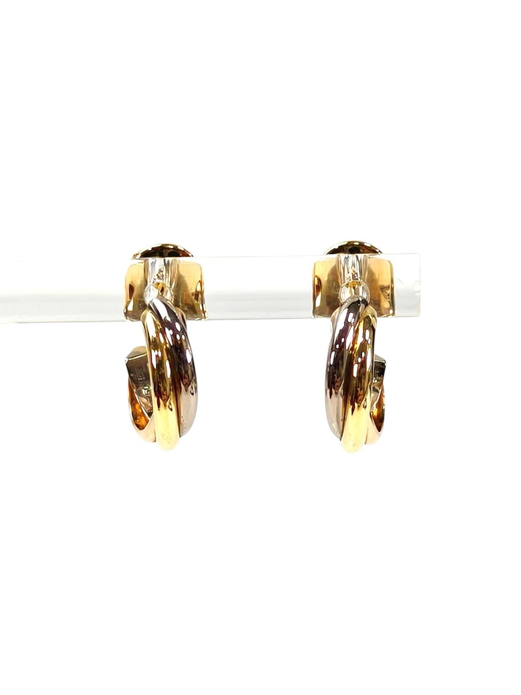 Cartier Trinity Earrings Gold Item No.: 11609