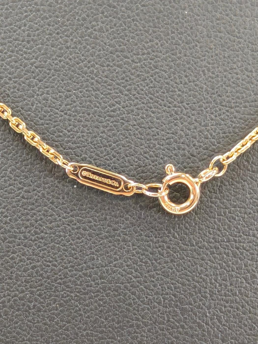 TIFFANY&Co. ティファニー ハードウェア リンク ペンダント ネックレス K18 ピンクゴールド 管理番号：10500
