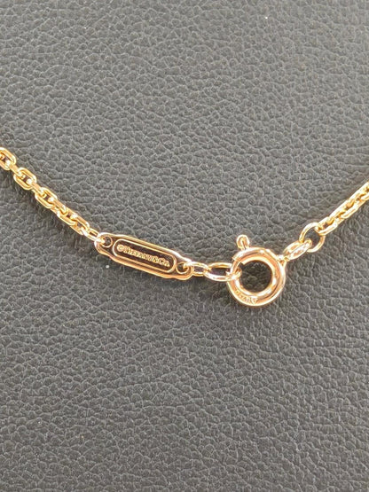 TIFFANY&Co. ティファニー ハードウェア リンク ペンダント ネックレス K18 ピンクゴールド 管理番号：10500