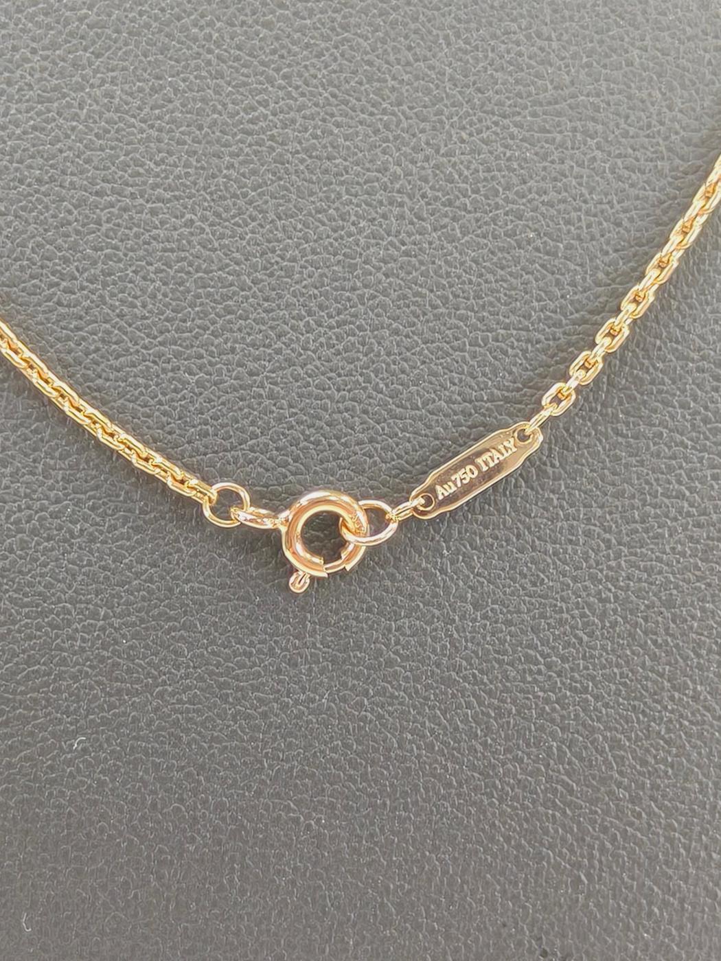 TIFFANY&Co. ティファニー ハードウェア リンク ペンダント ネックレス K18 ピンクゴールド 管理番号：10500