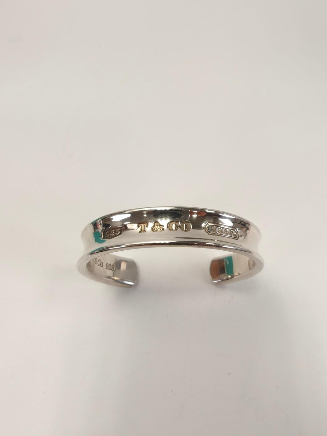 TIFFANY & Co. Tiffany 1837 Narrow Bangle Cuff Bracelet Silver Model number: 11177