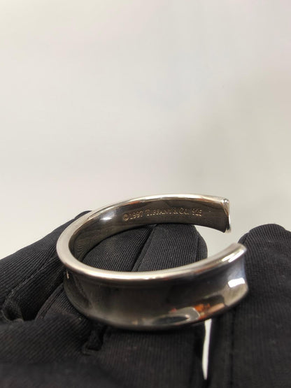 TIFFANY & Co. Tiffany 1837 Narrow Bangle Cuff Bracelet Silver Model number: 11177
