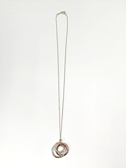 TIFFANY 蒂芙尼 1837互扣式双环项链 银色 管理编号：11247