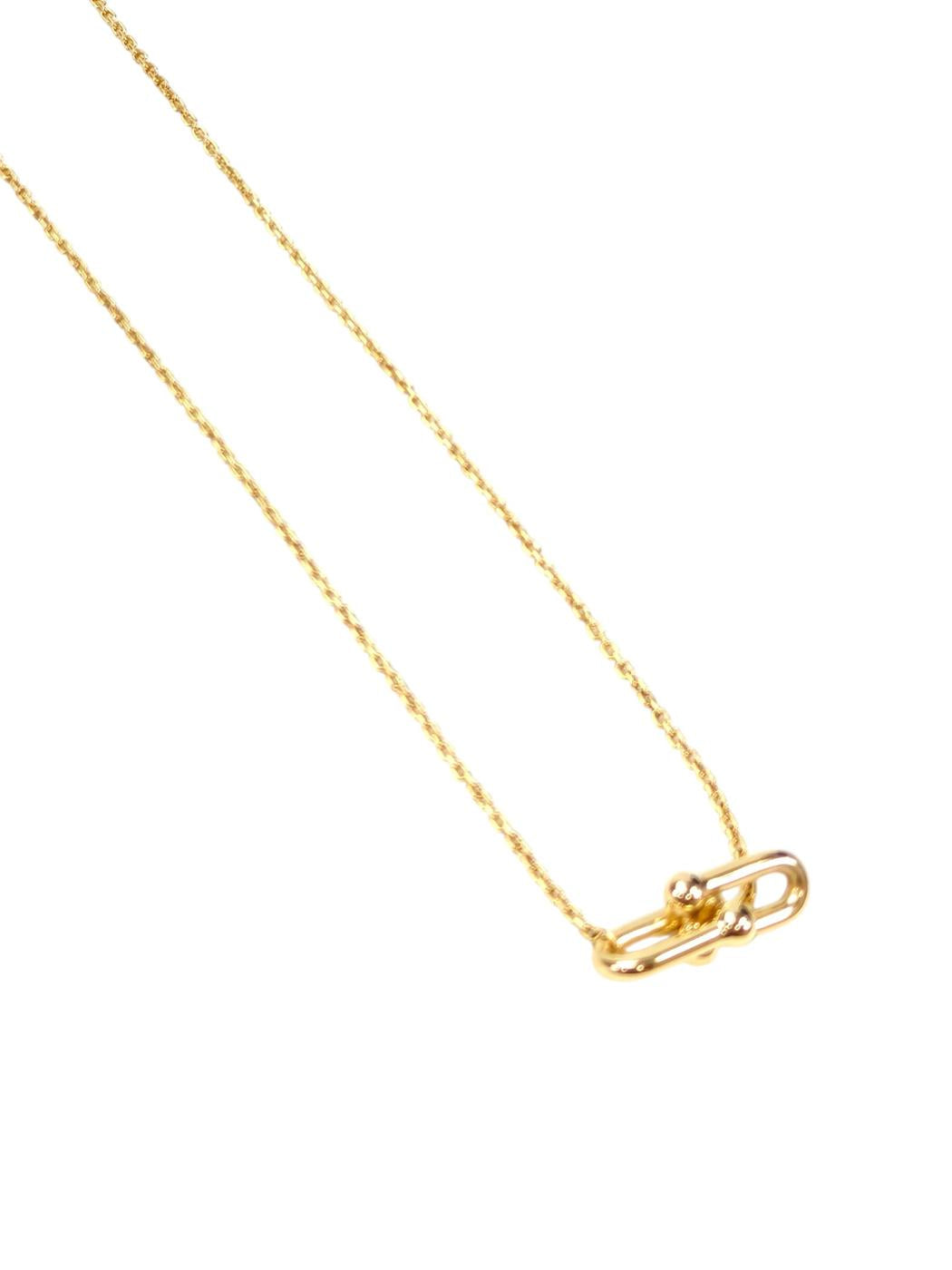 TIFFANY Tiffany Hardwear Double Link Pendant K18 Necklace Gold Ref: 11559