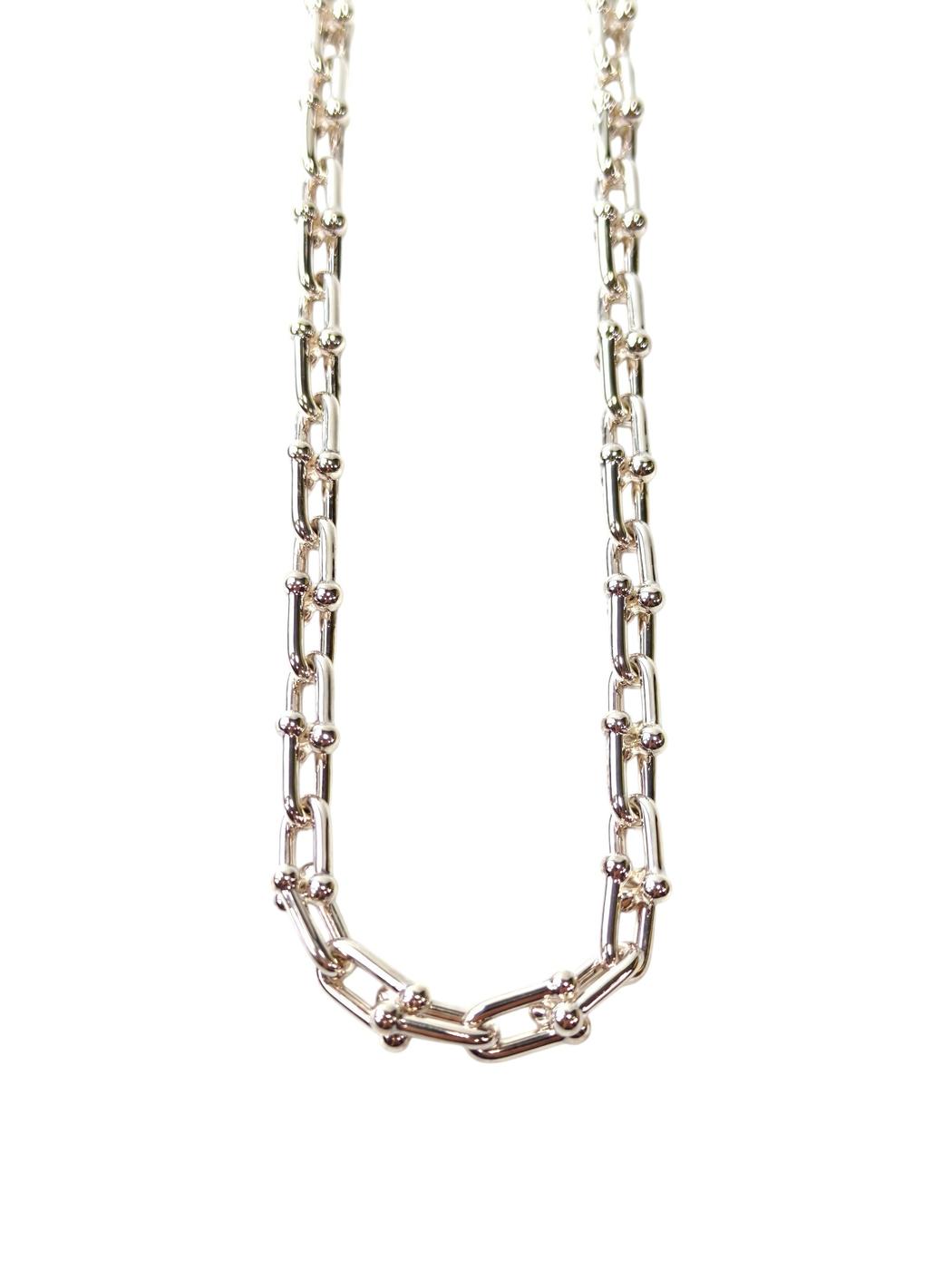 Tiffany & Co. HardWear 小号链环项链，925银/42.91g，银色，管理编号：11806