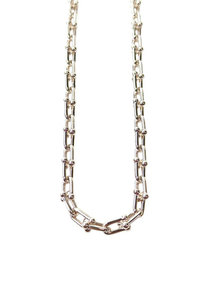 Tiffany & Co. HardWear 小号链环项链，925银/42.91g，银色，管理编号：11806